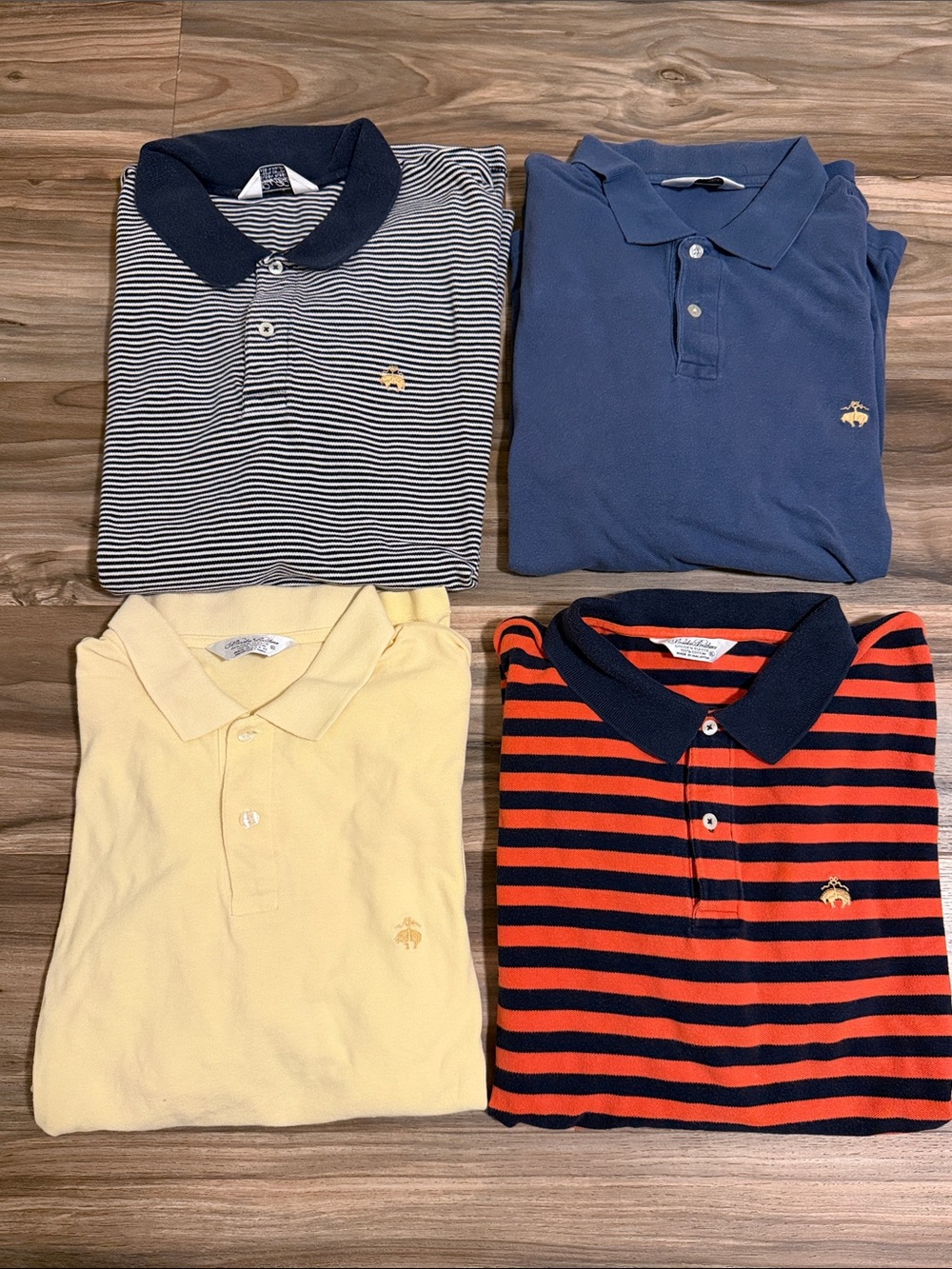 Vtg. Brooks Brothers Golden Fleece Men’s Cotton Pique Polo Bundle(4) Golf Preppy